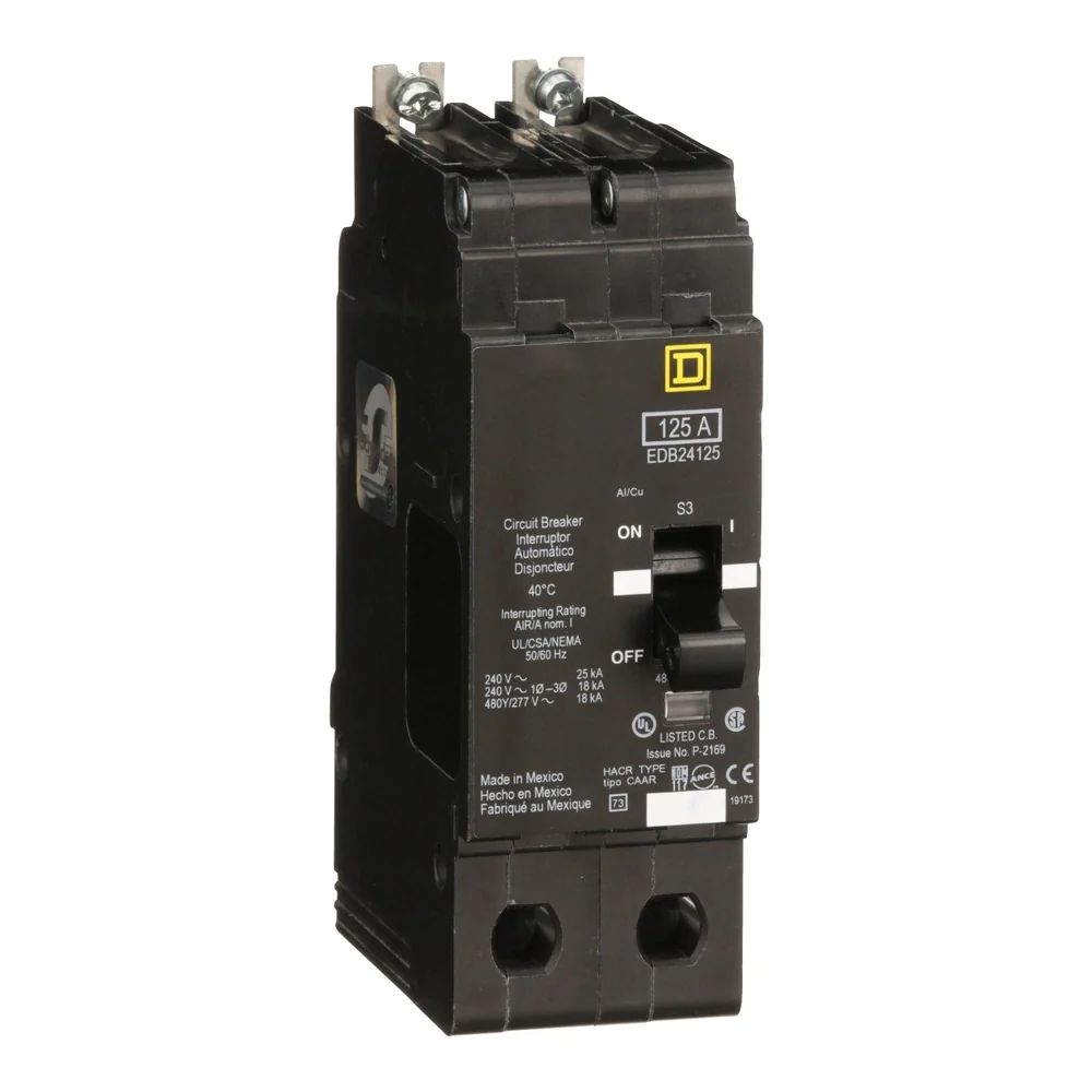 BREAKER EDB 125A 2P 18KA@480V 25KA@240V 14-2/0AWG EDB24125