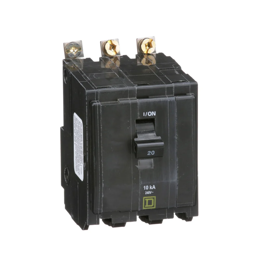 BREAKER QOB 20A 3P 10KA@240V 14-8AWG QOB320