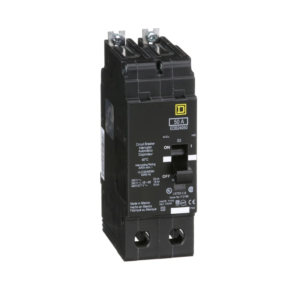 BREAKER EDB 50A 2P 18KA@480V 25KA@240V 14-2/0AWG EDB24050
