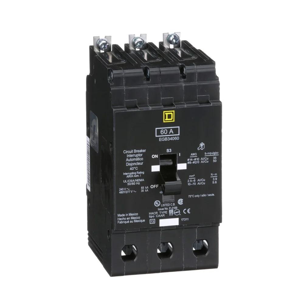 BREAKER EGB 60A 3P 35KA@480V 65KA@240V 14-2/0AWG EGB34060