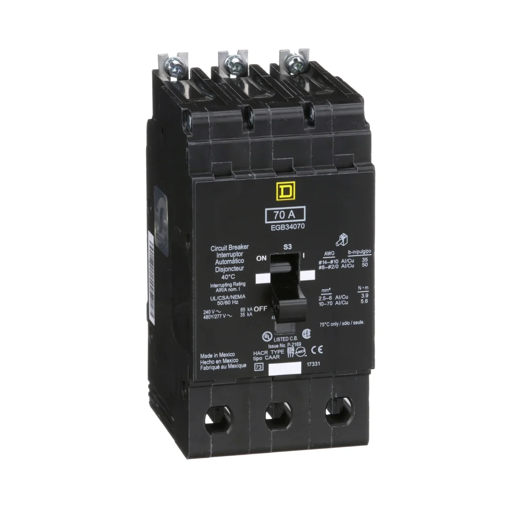 BREAKER EGB 70A 3P 35KA@480V 65KA@240V 14-2/0AWG EGB34070