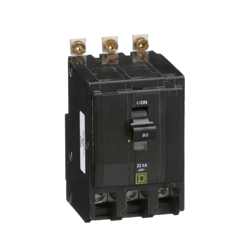 BREAKER QOB 80A 3P 22KA@240V 4-2/0AWG QOB380VH