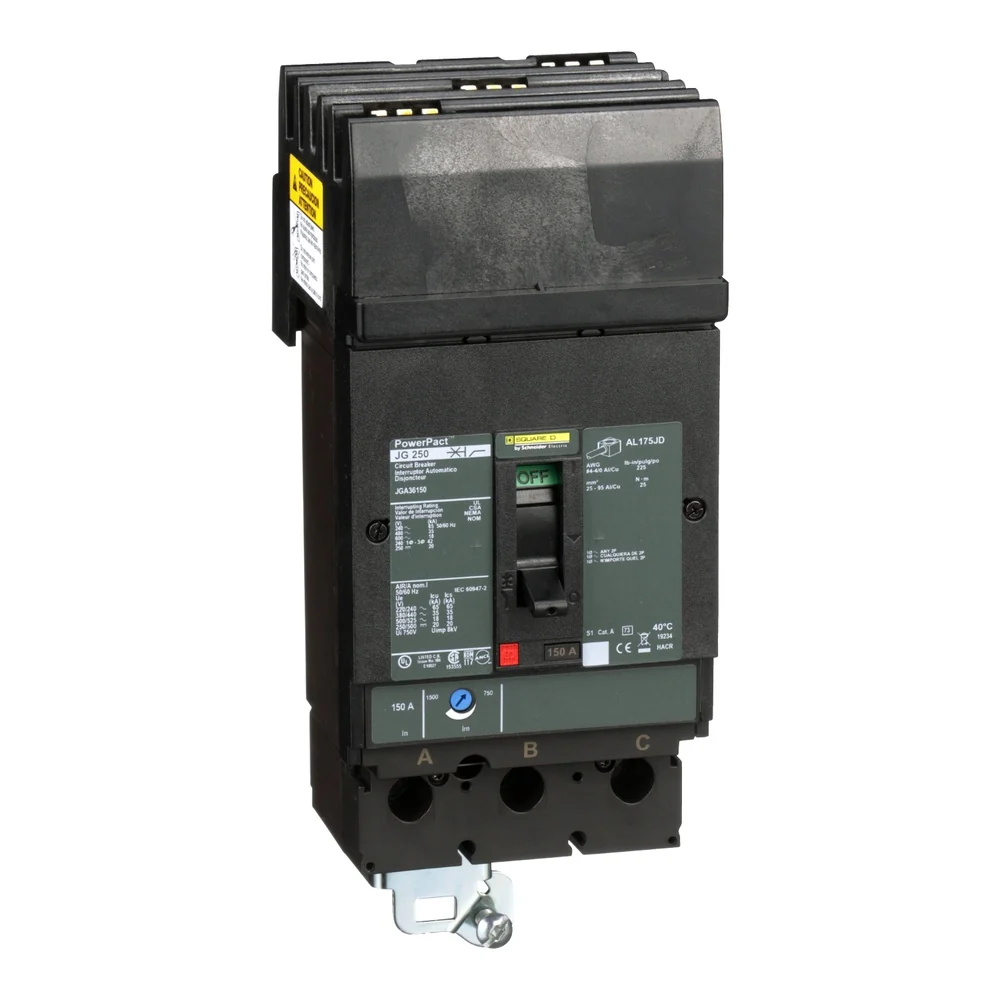 BKR IL JGA 150A 3P 35KA@480V 65KA@240V 4.5" 4-4/0AWG JGA36150