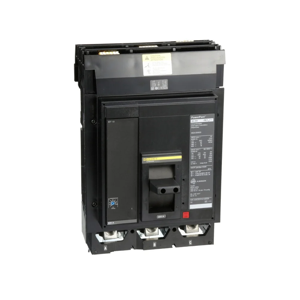 BKR IL MGA 800A 3P 35KA@480V 65KA@240V 9" (3)3/0-500MCM MGA36800