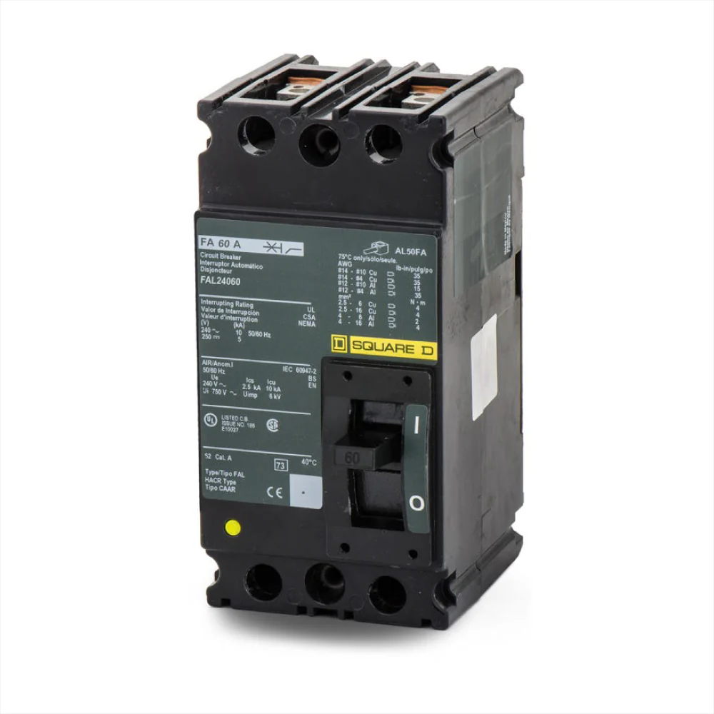 BREAKER FAL 60A 2P 18KA@480V 25KA@240V 14-1/0AWG Cu / 12-1/0AWG Al FAL24060