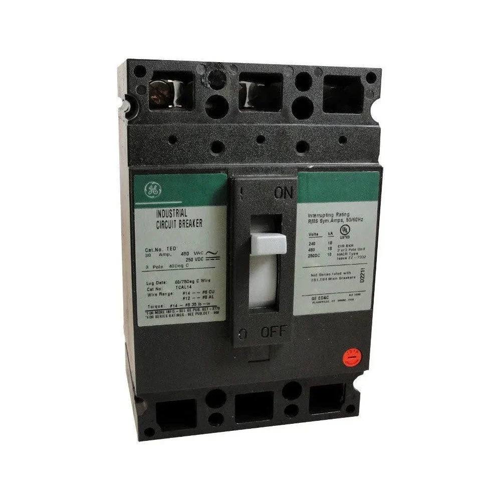 BREAKER TED 20A 3P 480VAC@18KA 240VAC@18KA TED134020WL