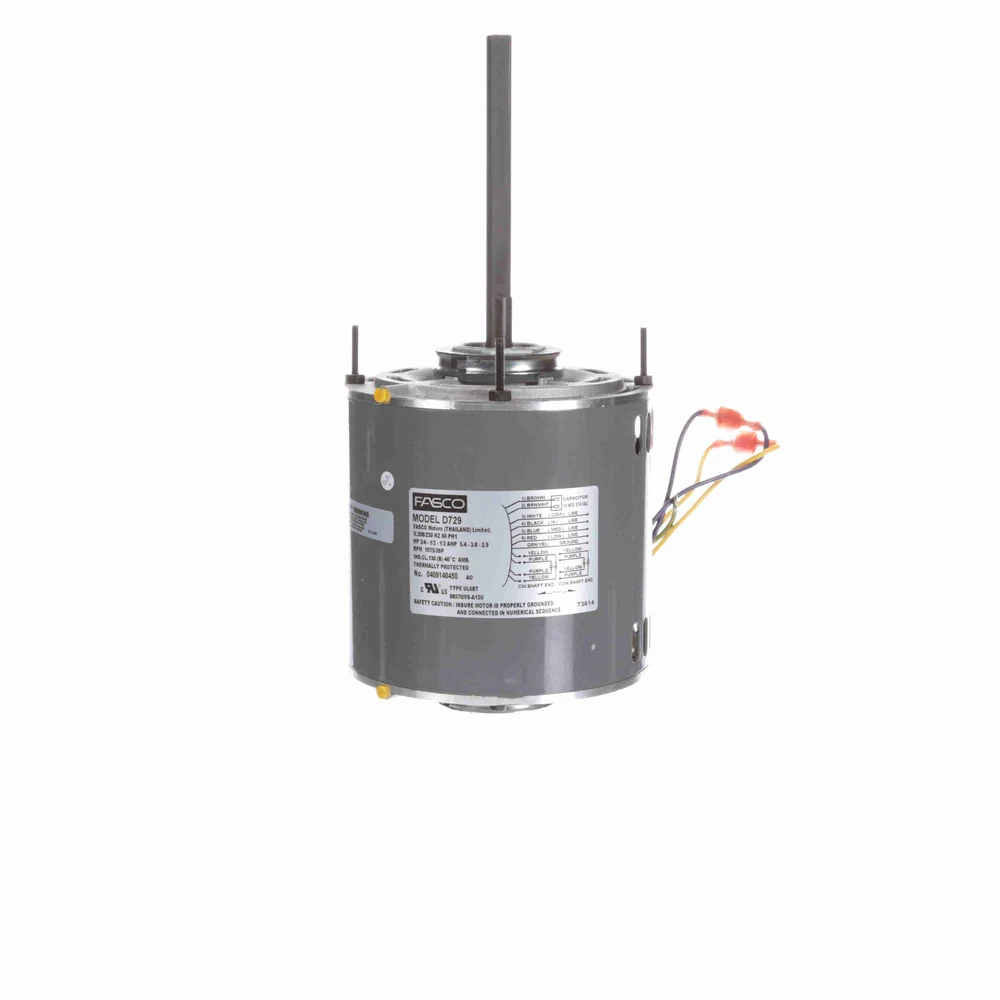 MOT EVAP 1F 3/4 1/2HP 1075RPM 48 208-230V ODP D729