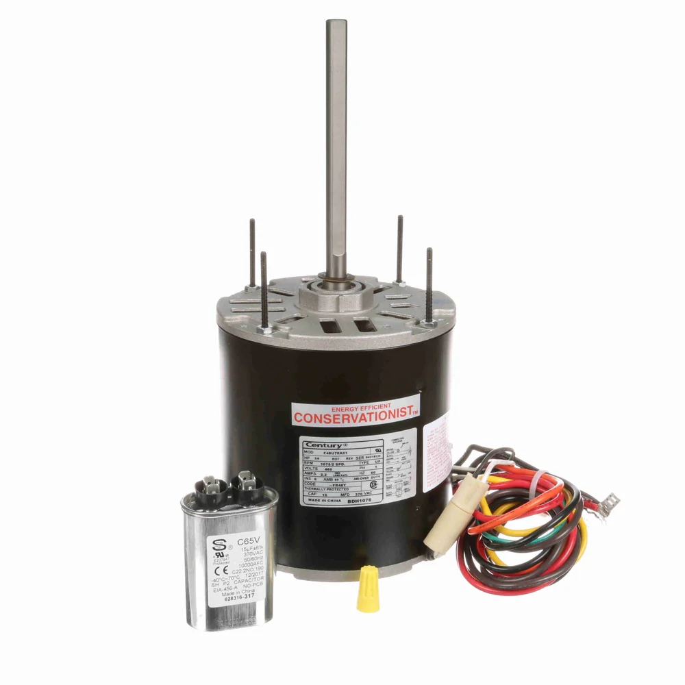 MOTOR EVAP 1F 3/4HP 1075RPM 48 2SP 480V BDH1076