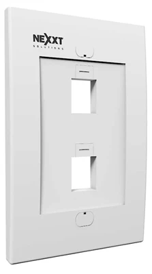 NEXXT FACE PLATE 2 PUERTOS  BLANCO AW160NXT02/AW161NXT02