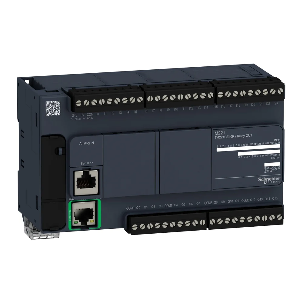 PLC M221 24E/16S RELAY 110-240VAC (TM221CE40R)
