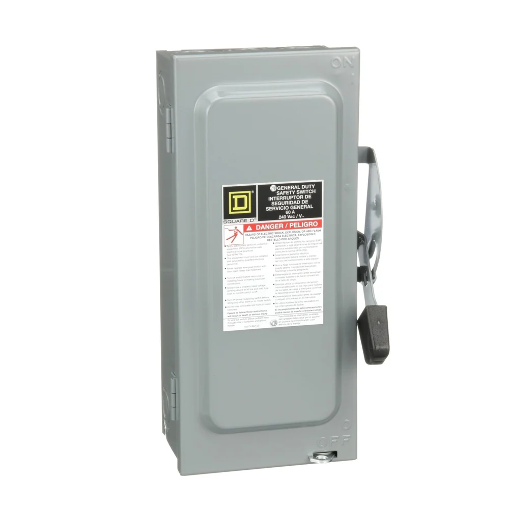 S/SWITCH USO GENERAL 60A 2P + 1N 240V N1 C/FUSIBLE D222N