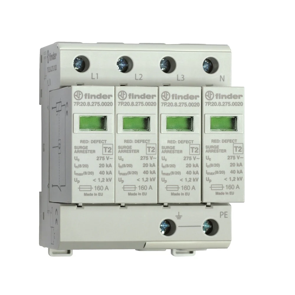 SUPRESOR 4P 275V TIPO 2 20KA 7P.25.8.275. 1020