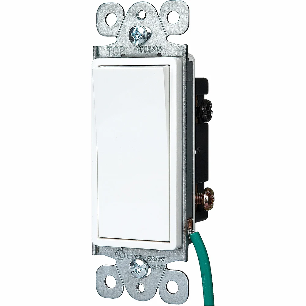 SW DECORA 1V BLANCO 15A 120V-277V 6501-W