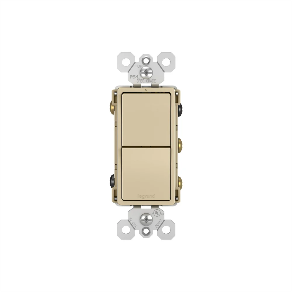 SWITCH DECORA DBL 15 AMP 120V 3 VIAS CREMA RCD33I