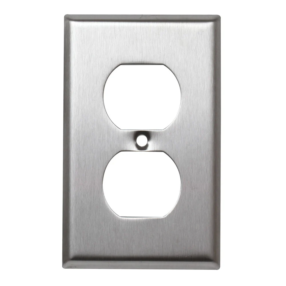 TAPA 2X4 INOXIDABLE PARA T/CORRIENTE DOBLE 50101