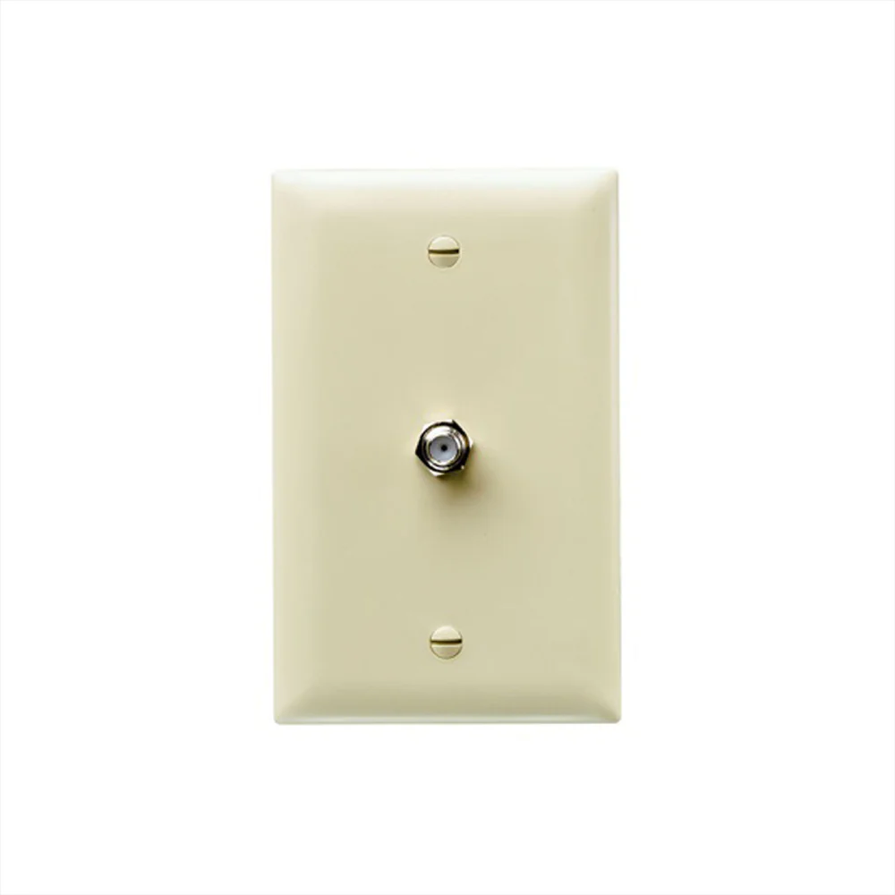 TAPA CON SALIDA COAXIAL CREMA TPCATV-I