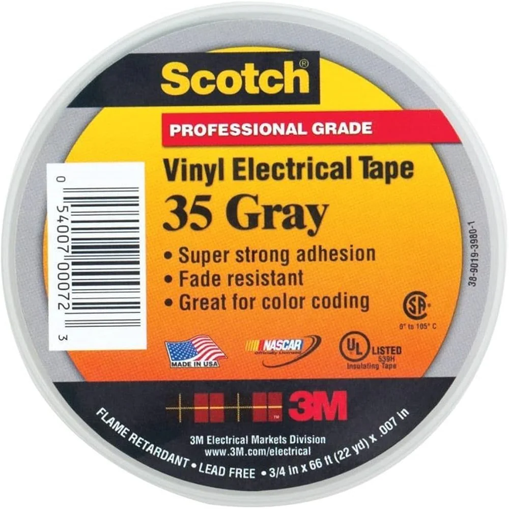 TAPE SCOTCH 35 GRIS 3M 3/4X66