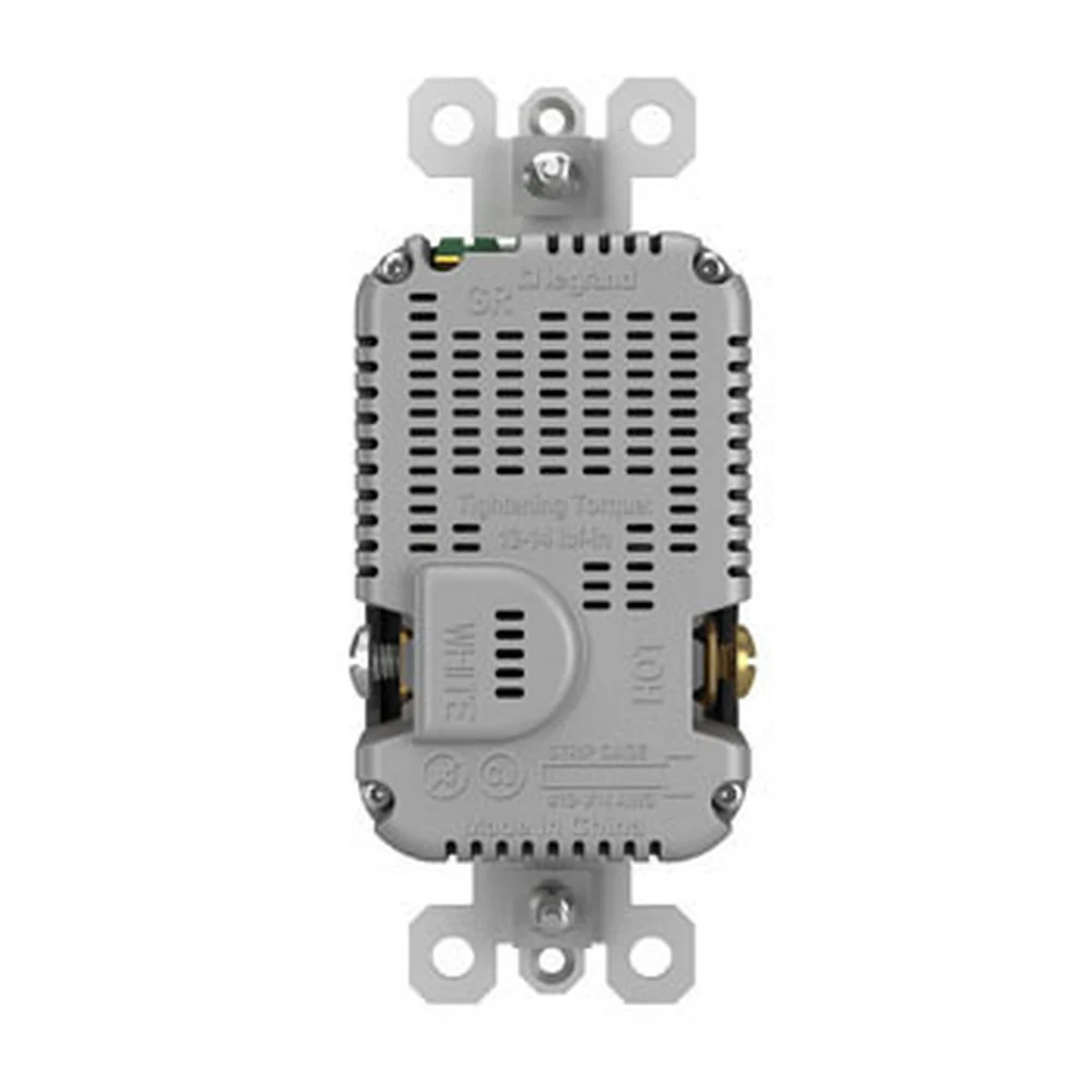 TC DBLE DECO 15A CARGA RA USB C/C NEG USBCC6BKCCV4
