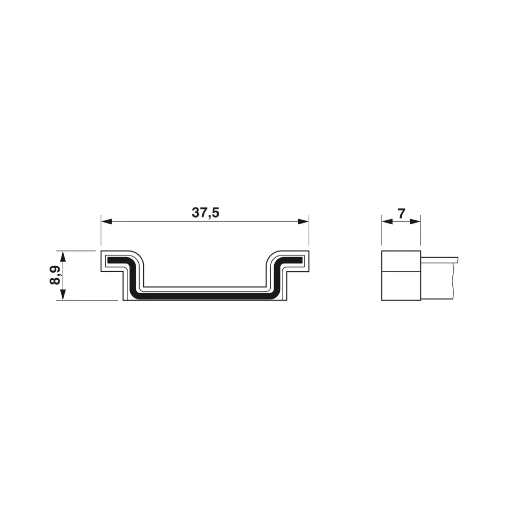 TERMINAL PARA CARRIL DIN NS 35/7,5 1206560