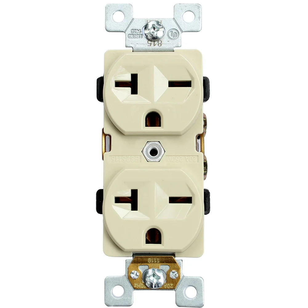 TOMA DBL 20 AMP 250V CREMA 815V