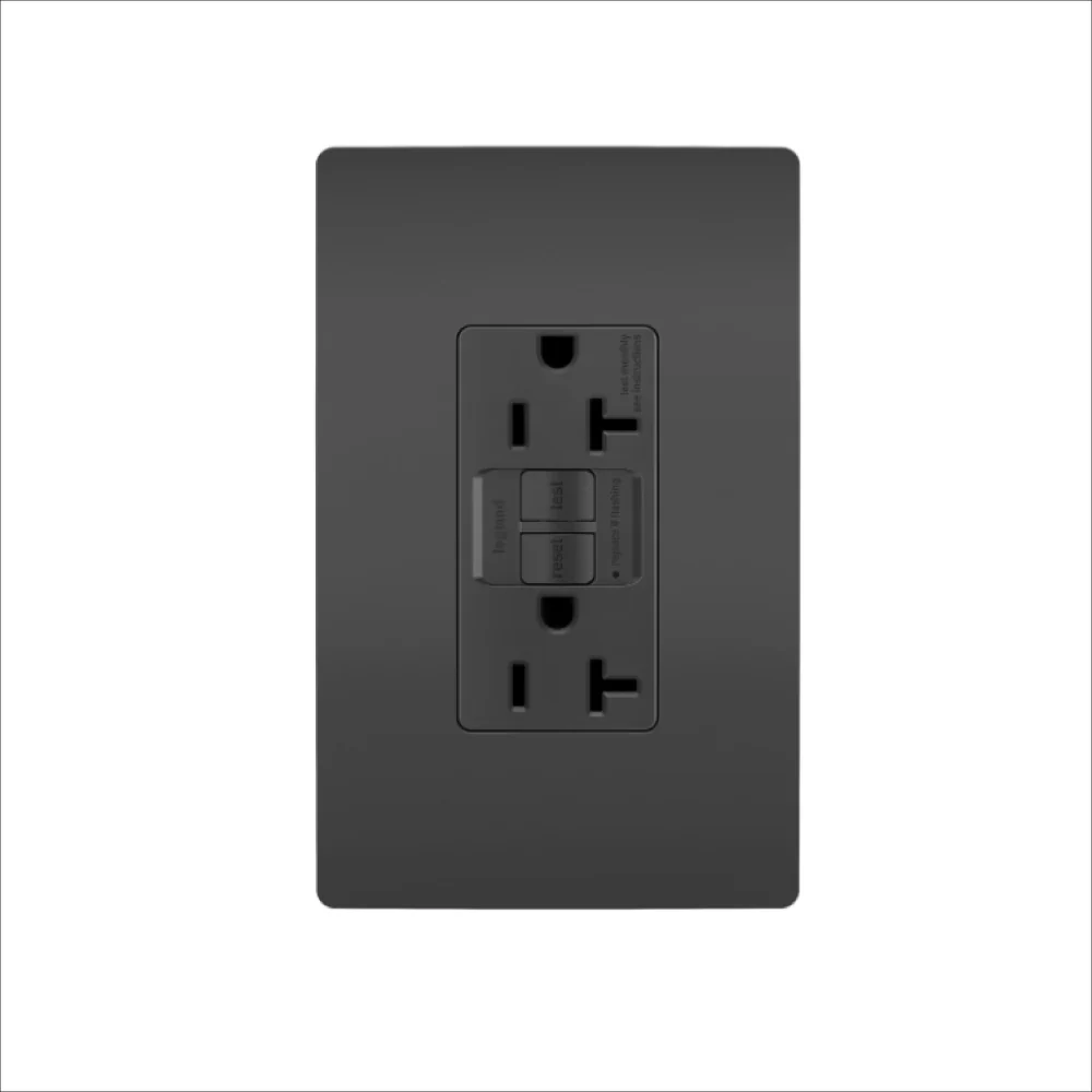 TOMA GROUND FAULT 20 AMP NEGRO 2097BK
